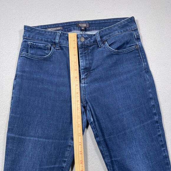 NYDJ Not Your Daughters Jeans Size 10 Womens Ami Ankle Mid Rise Blue Denim‎ - Picture 4 of 11